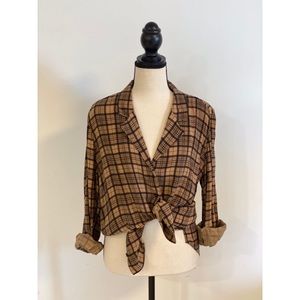 Plaid blouse
